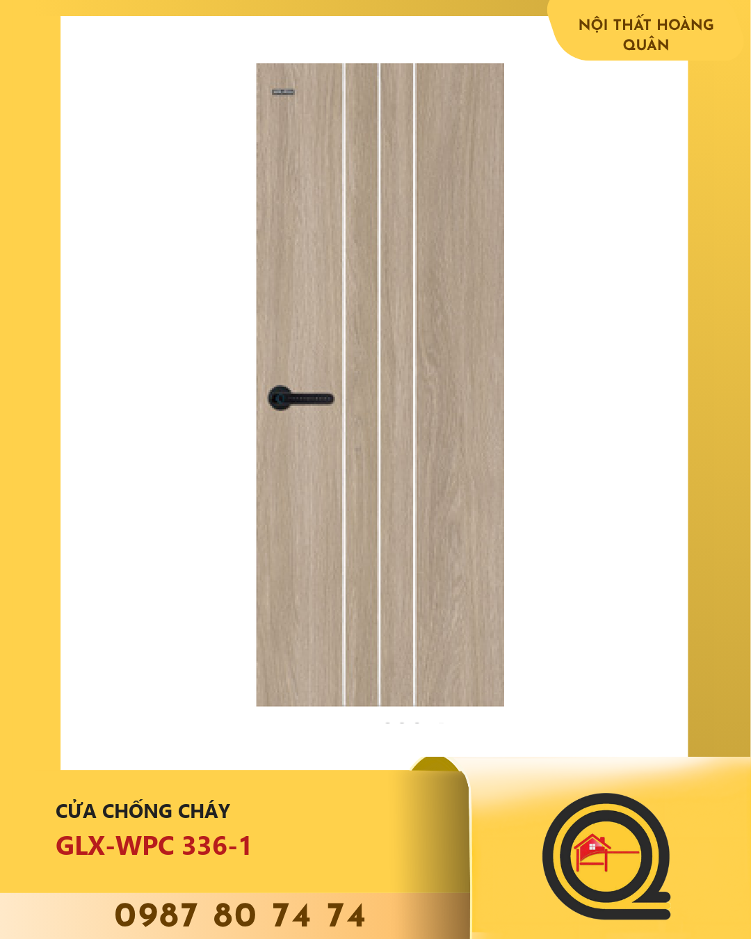 Cửa Nhựa Gỗ WPC GLX-WPC 336-1